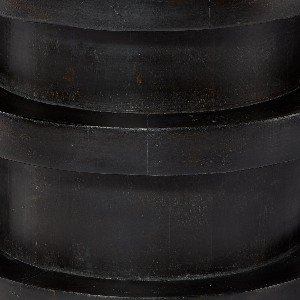 Jamie Young Revolve Wood Side Table, Charcoal