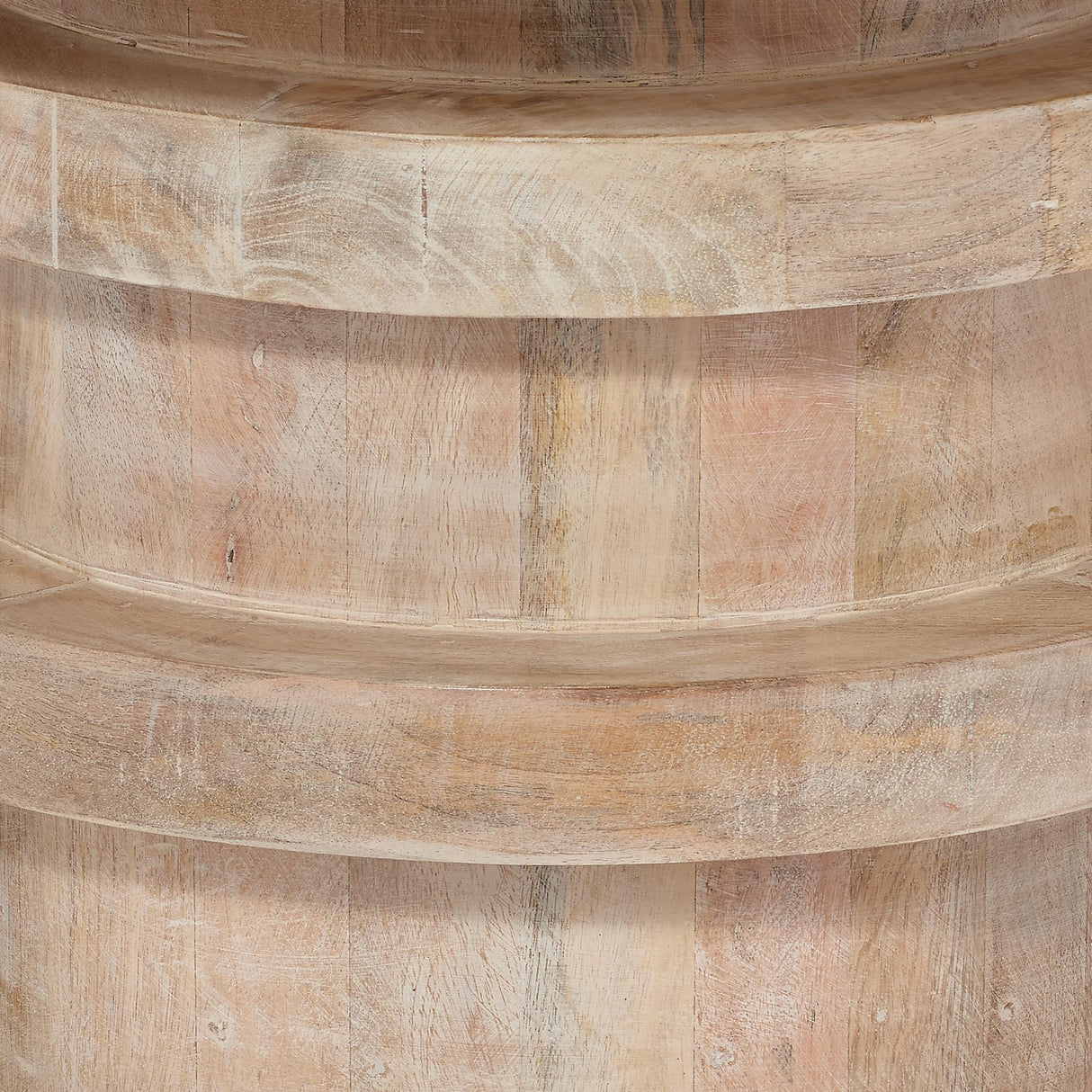 Jamie Young Revolve Wood Side Table, Cream