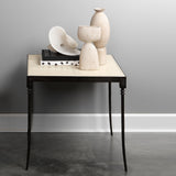 Jamie Young Nevado Leather Side Table