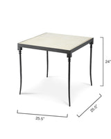 Jamie Young Nevado Leather Side Table