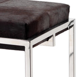 Jamie Young Shelby Hide Bar Stool, Espresso