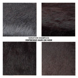 Jamie Young Shelby Hide Bar Stool, Espresso