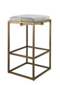 Jamie Young Shelby Hide Bar Stool, White