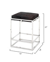 Jamie Young Shelby Hide Counter Stool, Espresso