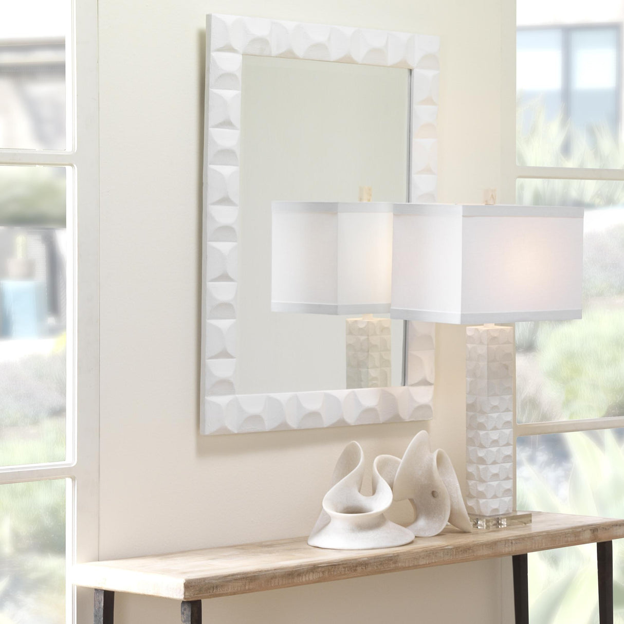 Jamie Young Amorphous Resin Decorative Table Object, White