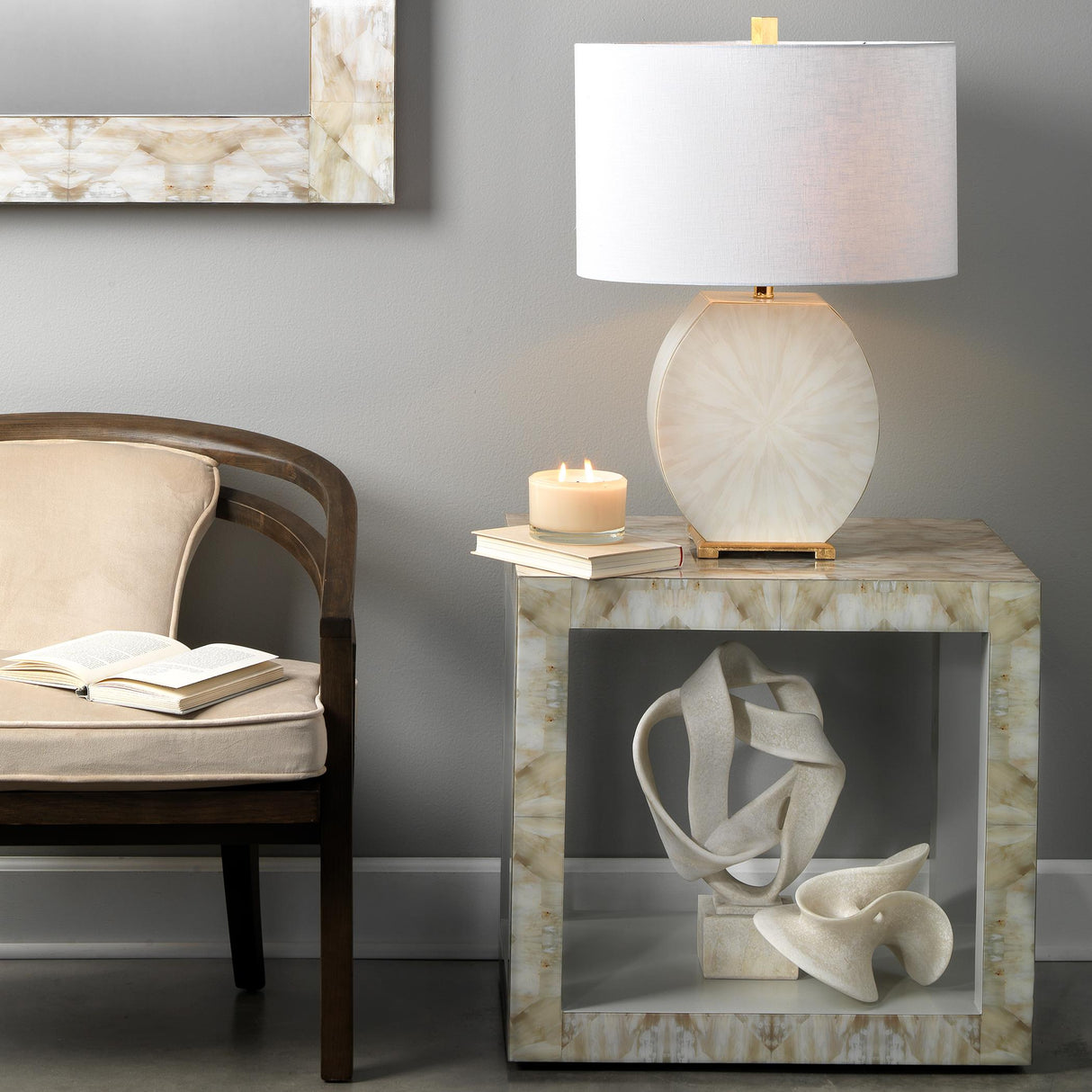 Jamie Young Amorphous Resin Decorative Table Object, White