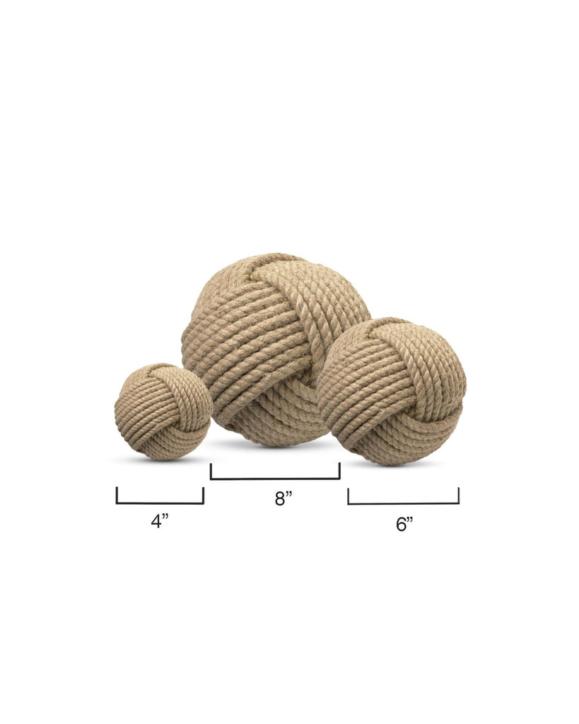 Jamie Young Jute Balls (Set of 3) Brown Accents