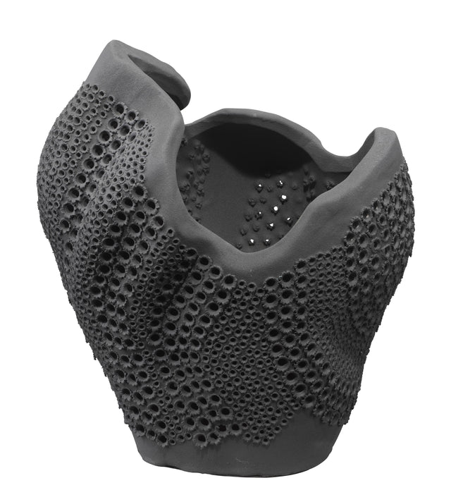 Jamie Young Eclipse Porcelain Decorative Vase, Black