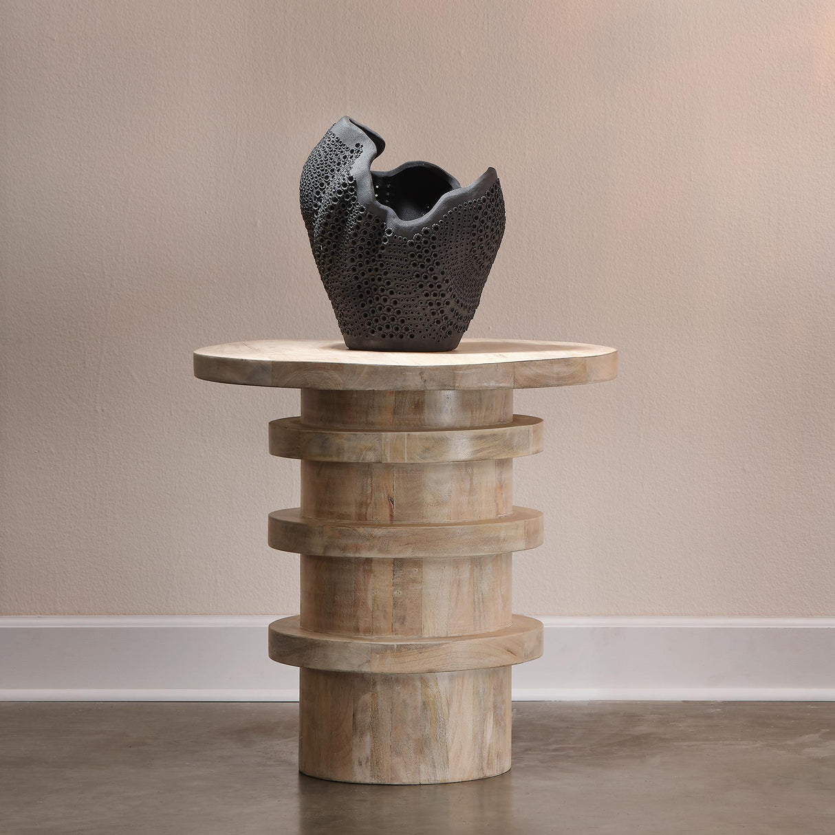 Jamie Young Eclipse Porcelain Decorative Vase, Black