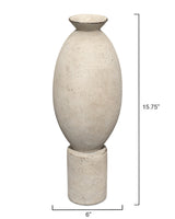 Jamie Young Elavated Ceramic Decorative Vase, Off White