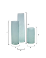 Jamie Young Gwendolyn Hand Blown Glass Vases (Set of 3), Blue