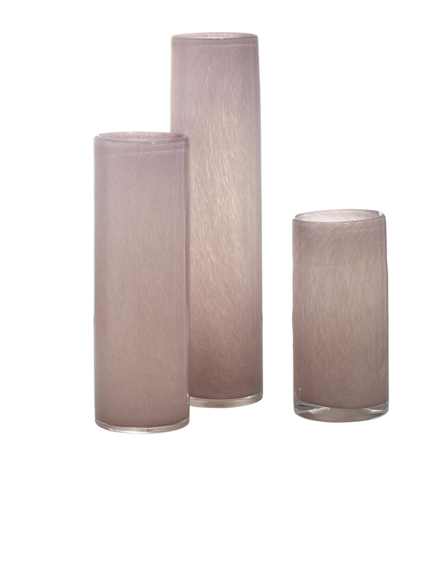 Jamie Young Gwendolyn Hand Blown Glass Vases (Set of 3), Pink