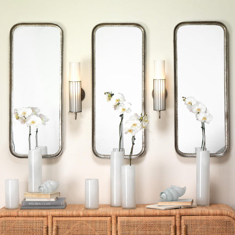 Jamie Young Gwendolyn Hand Blown Glass Vases (Set of 3), White