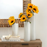 Jamie Young Gwendolyn Hand Blown Glass Vases (Set of 3), White