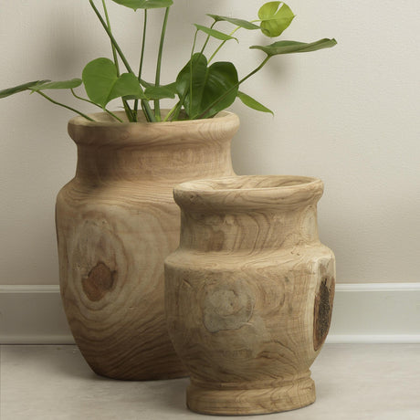Jamie Young Laguna Wooden Decorative Vase