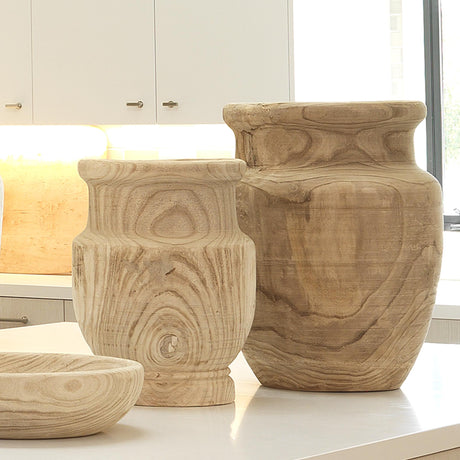Jamie Young Laguna Wooden Decorative Vase