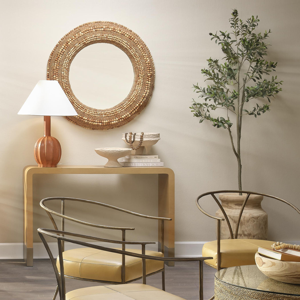 Jamie Young Laguna Wooden Decorative Vase