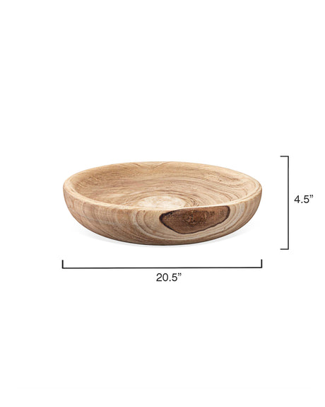 Jamie Young Laurel Wooden Decorative Bowl, Large