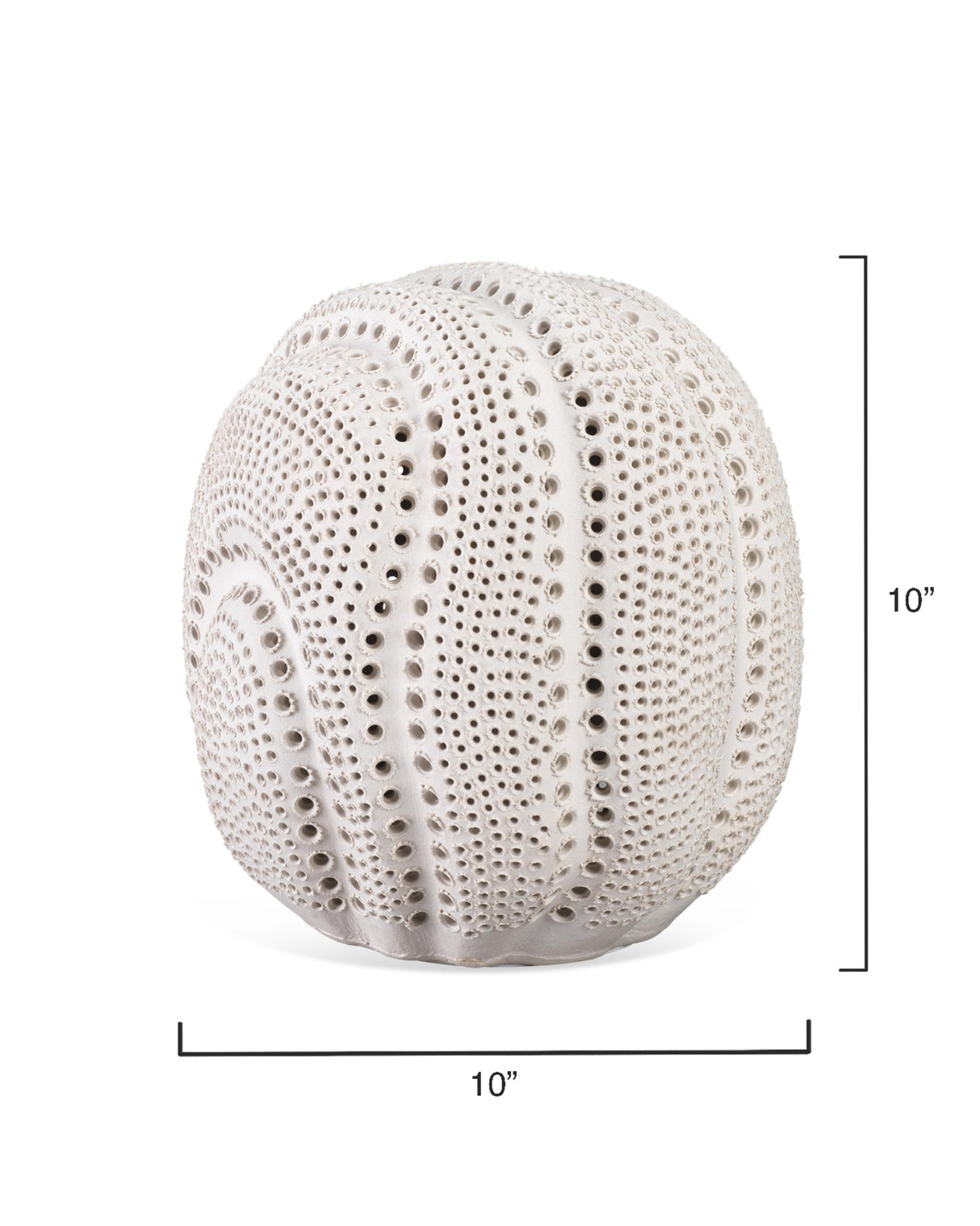 Jamie Young Lunar Porcelain Decorative Sphere, White