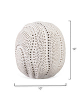 Jamie Young Lunar Porcelain Decorative Sphere, White