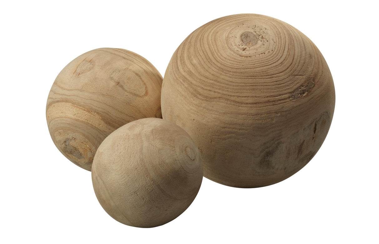 Jamie Young Malibu Wood Spheres (set of 3)