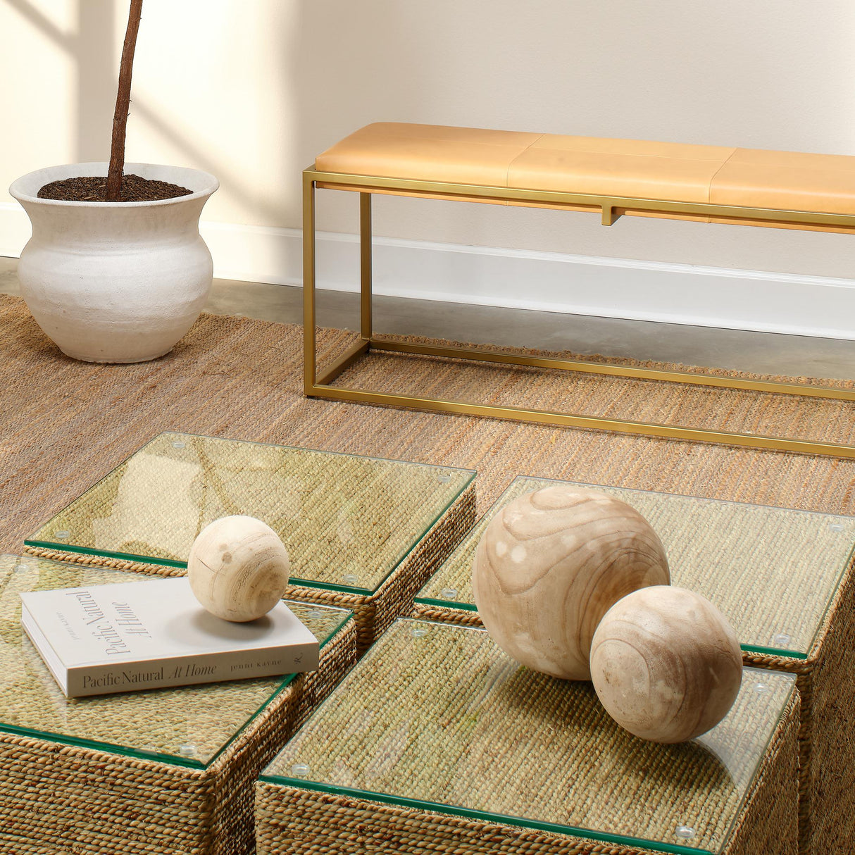 Jamie Young Malibu Wood Spheres (set of 3)
