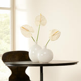 Jamie Young Minx Decorative Glass Vases (set of 2), White