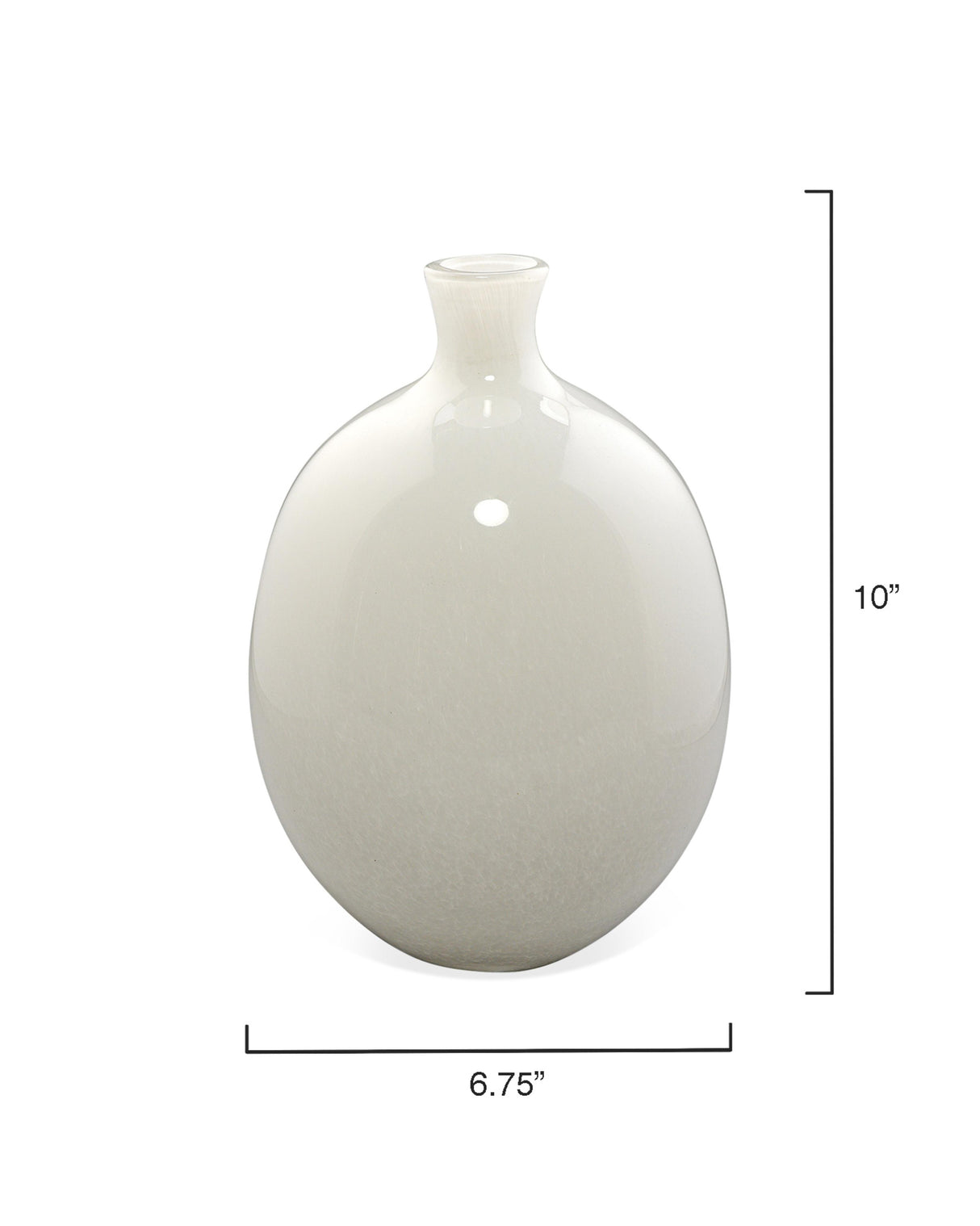 Jamie Young Minx Decorative Glass Vases (set of 2), White