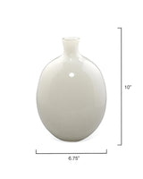 Jamie Young Minx Decorative Glass Vases (set of 2), White