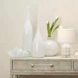 Jamie Young Minx Decorative Glass Vases (set of 2), White