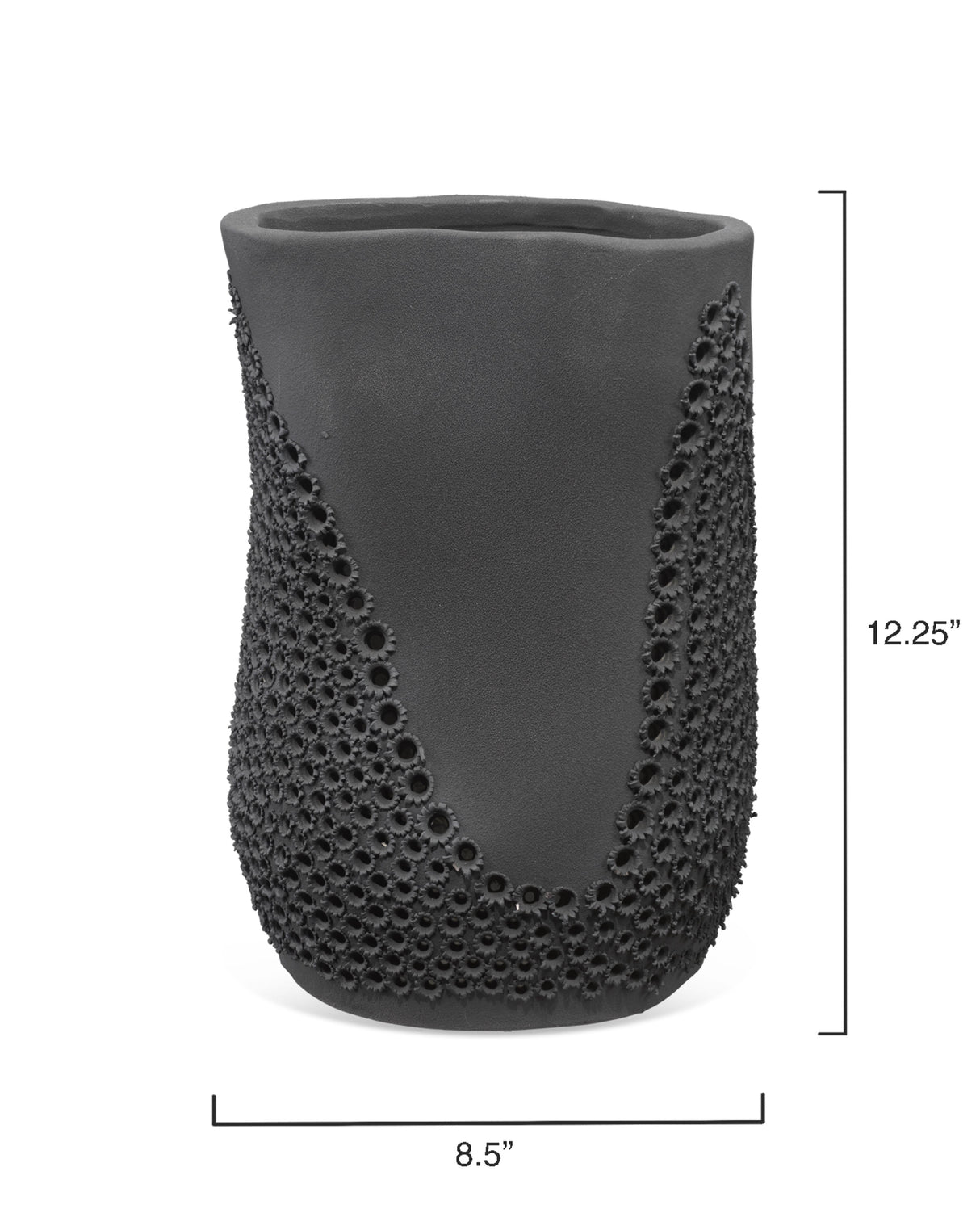 Jamie Young Moonrise Porcelain Decorative Vase, Black