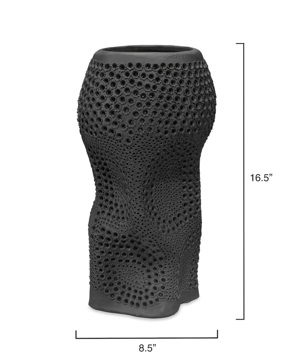 Jamie Young Night Sky Porcelain Decorative Vase, Black