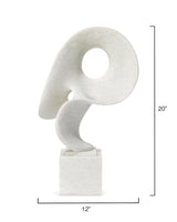 Jamie Young Obscure Resin Decorative Table Object, White