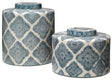 Jamie Young Oran Ceramic Decorative Canisters (Set of 2)