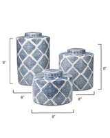 Jamie Young Oran Ceramic Decorative Canisters (Set of 2)