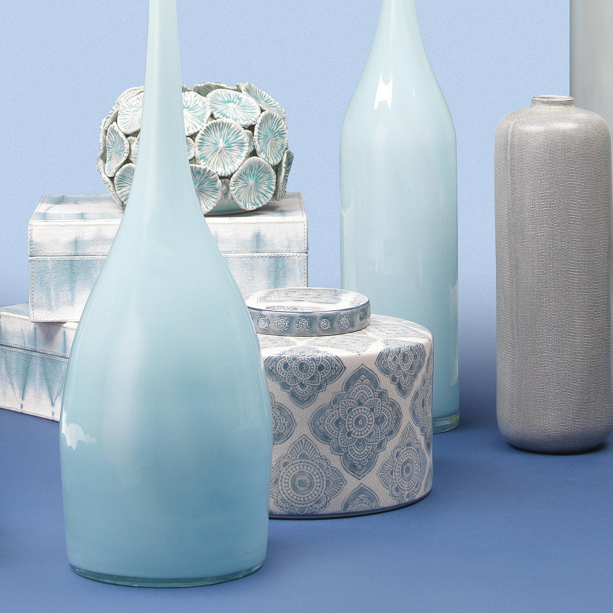 Jamie Young Oran Ceramic Decorative Canisters (Set of 2)