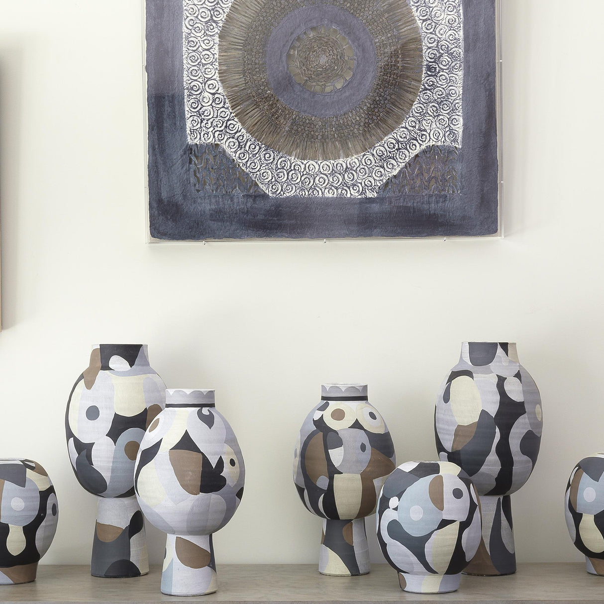 Jamie Young Pablo Ceramic Decorative Vase, Short