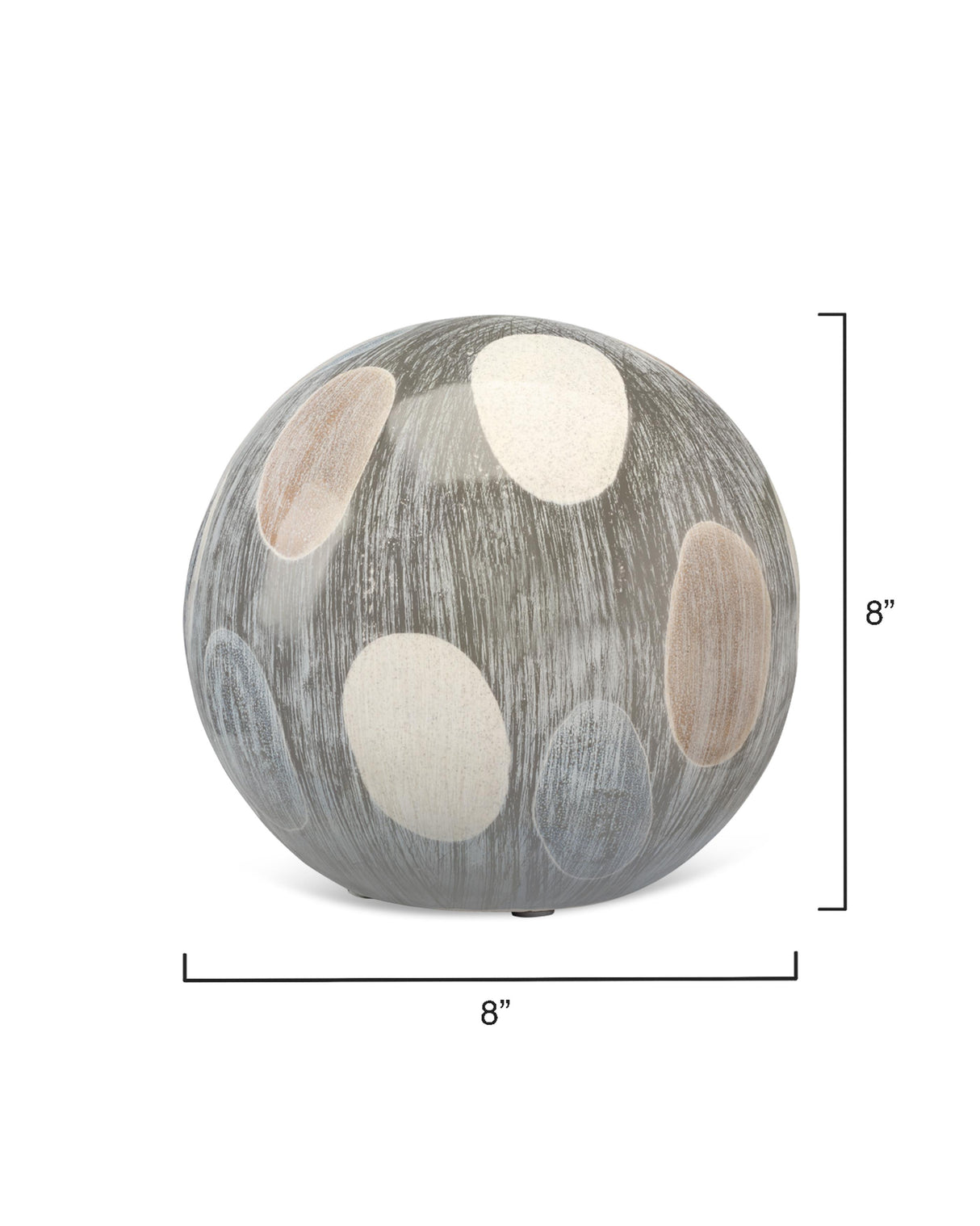 Jamie Young Painted Ceramic Decorative Sphere, Small
