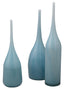 Jamie Young Pixie Decorative Glass Vases (set of 3), Blue