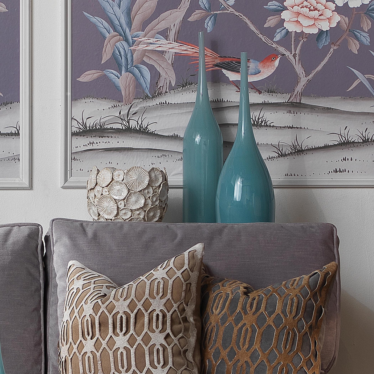 Jamie Young Pixie Decorative Glass Vases (set of 3), Blue