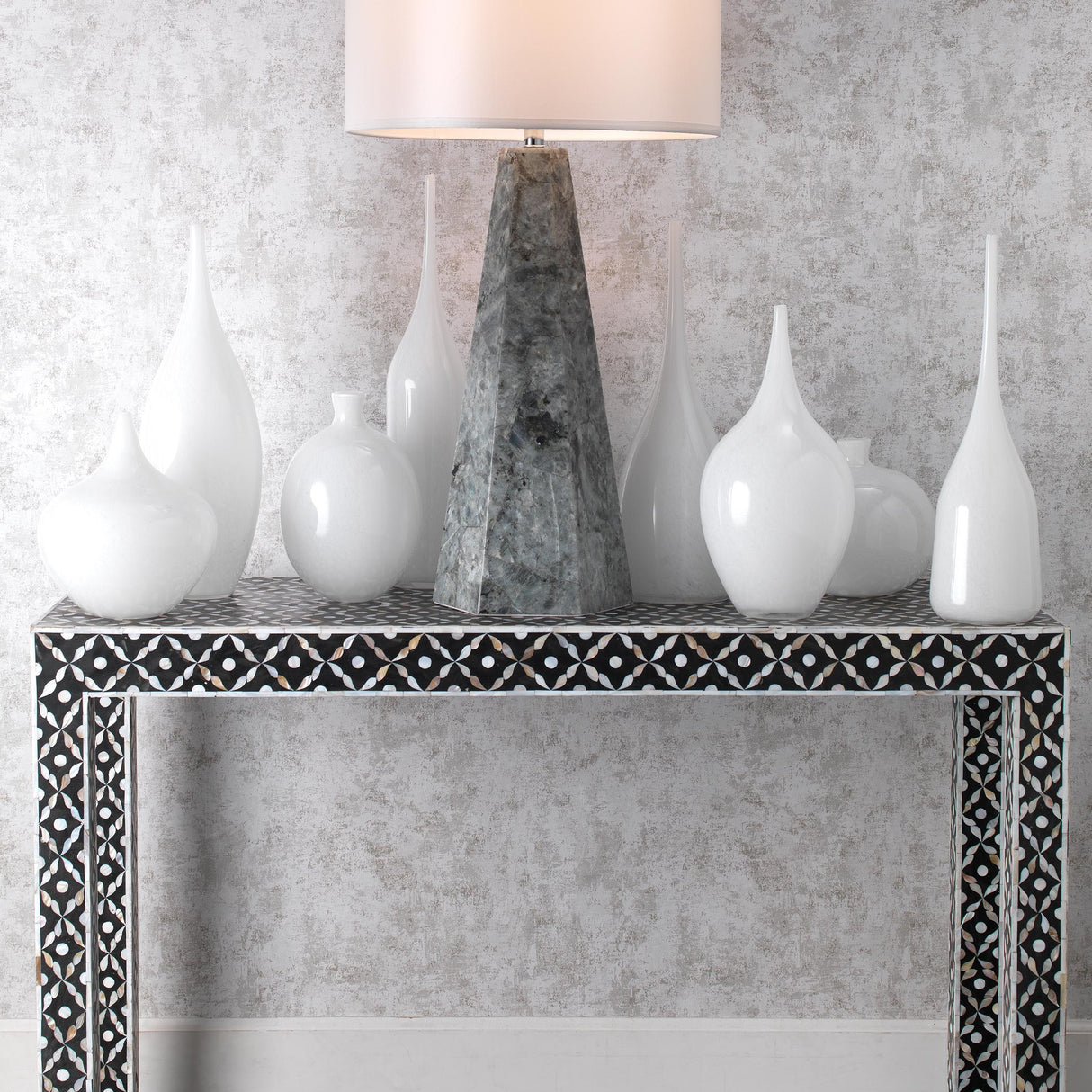 Jamie Young Pixie Decorative Glass Vases (set of 3), White