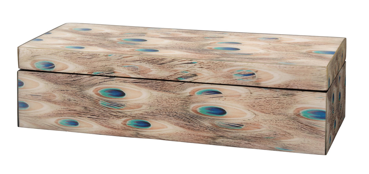 Jamie Young Plume Peacock Decorative Box