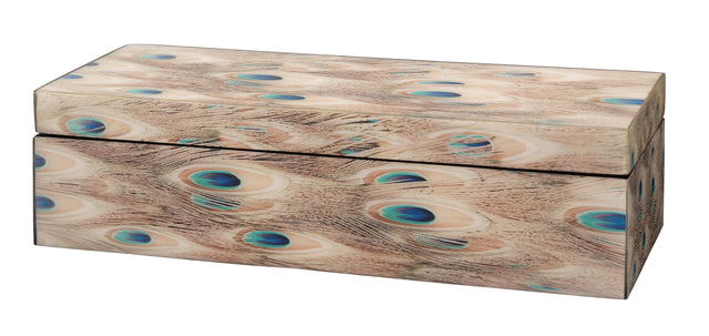 Jamie Young Plume Peacock Decorative Box
