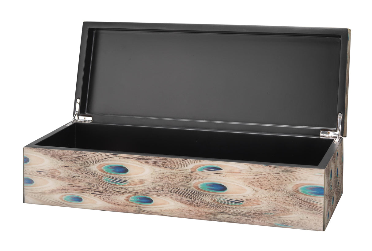 Jamie Young Plume Peacock Decorative Box