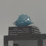 Jamie Young Triton Hand Blown Decorative Glass Shell, Blue