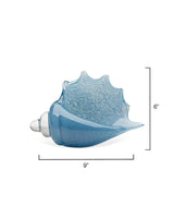Jamie Young Triton Hand Blown Decorative Glass Shell, Blue