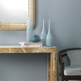 Jamie Young Triton Hand Blown Decorative Glass Shell, Blue