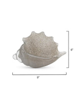 Jamie Young Triton Hand Blown Decorative Glass Shell, Grey