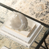 Jamie Young Triton Hand Blown Decorative Glass Shell, Grey