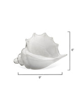 Jamie Young Triton Hand Blown Decorative Glass Shell, White